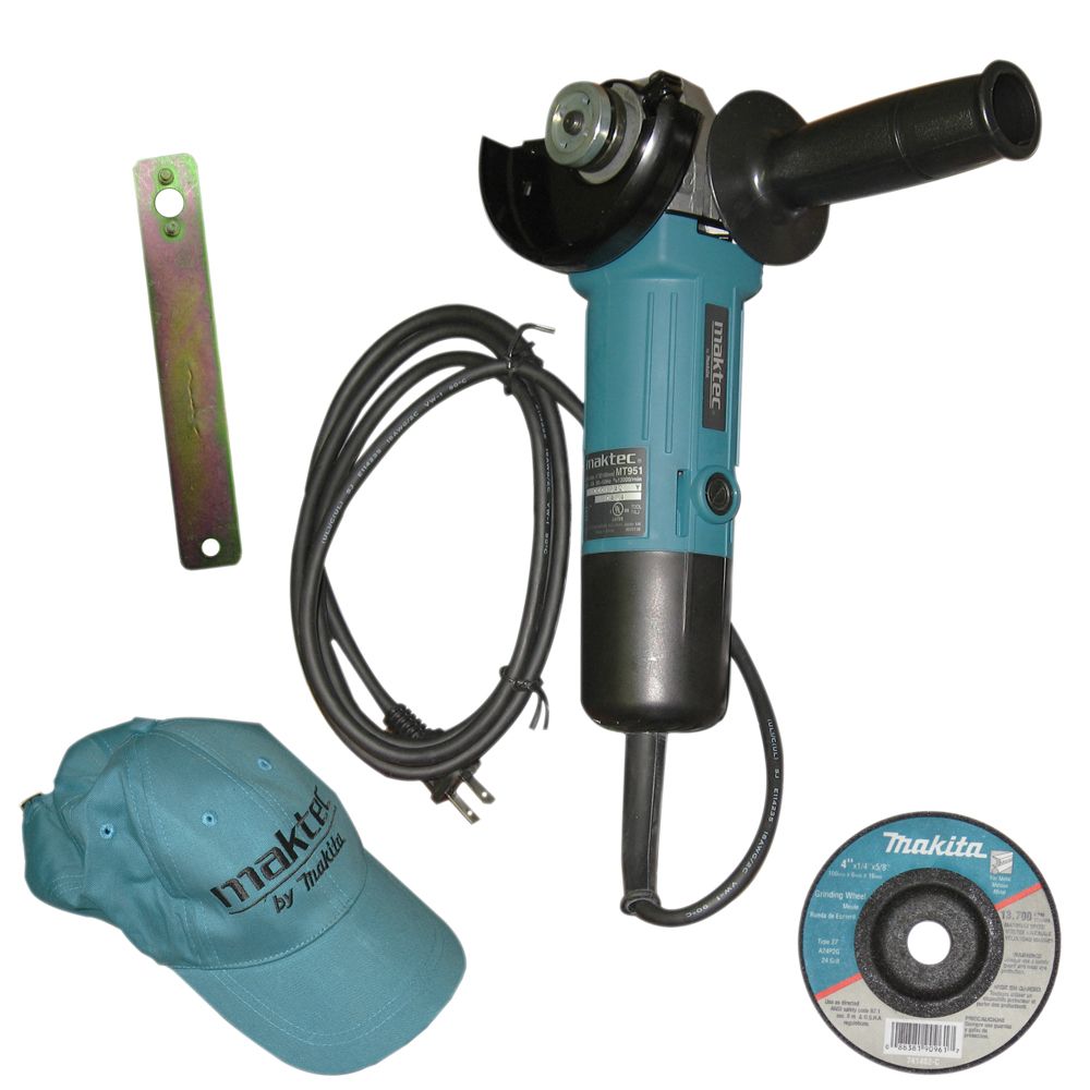 MAKITA MT951 Maktec® 4" Angle Grinder 120V 5A w/ Side Handle eBay